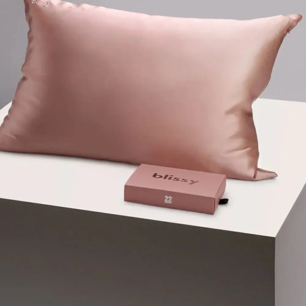 Blissy 100% Mulberry Silk Pillowcase - Rose Gold - Standard